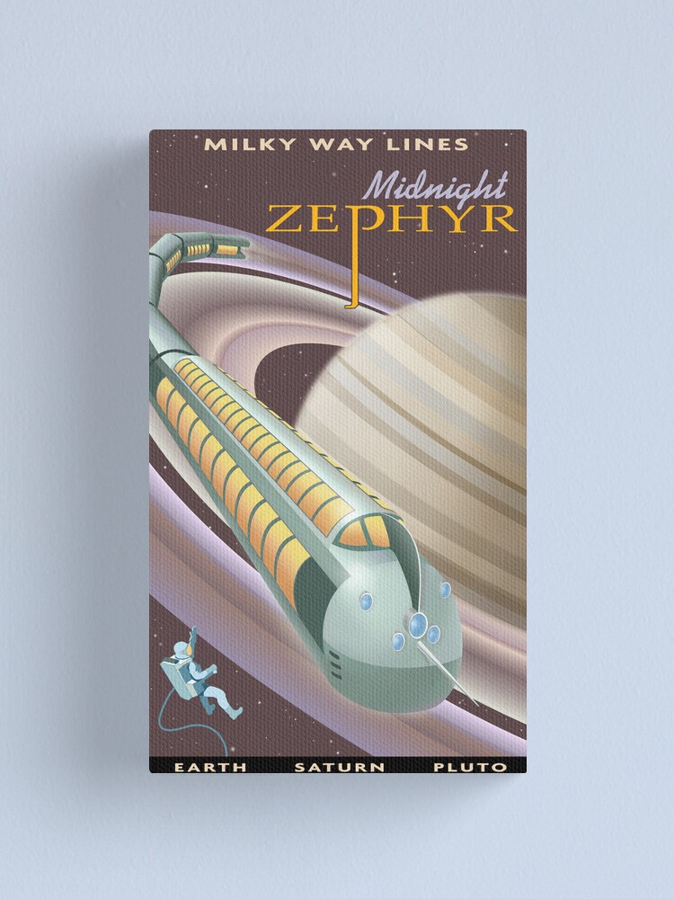 Alternate view of Saturn Travel Poster Canvas Print
