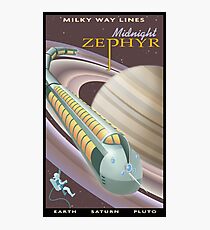 Saturn Travel Poster Fotodruck
