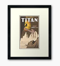 Titan Travel Poster Framed Print