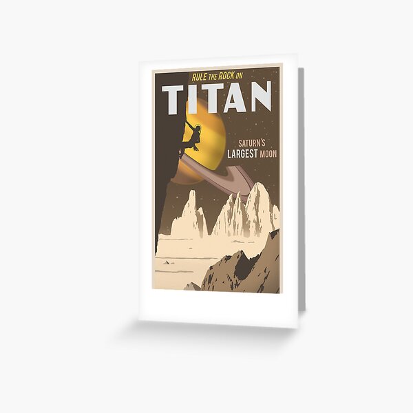Item preview, Titan Travel Poster designed and sold by stevethomasart.