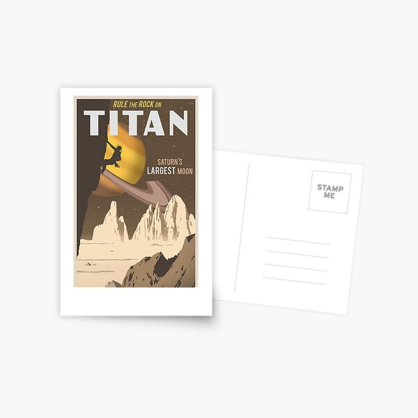 Item preview, Titan Travel Poster designed and sold by stevethomasart.