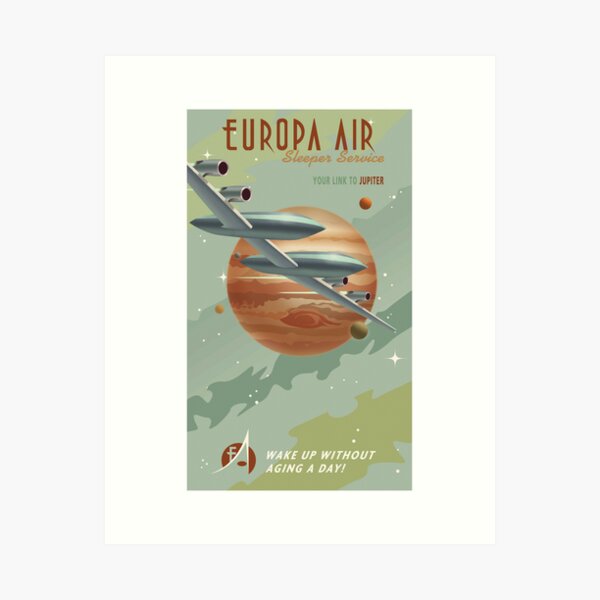 Item preview, Jupiter Travel Poster designed and sold by stevethomasart.