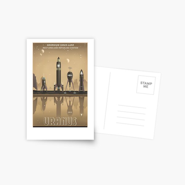 Item preview, Uranus Travel Poster designed and sold by stevethomasart.