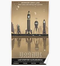 Uranus Travel Poster Poster