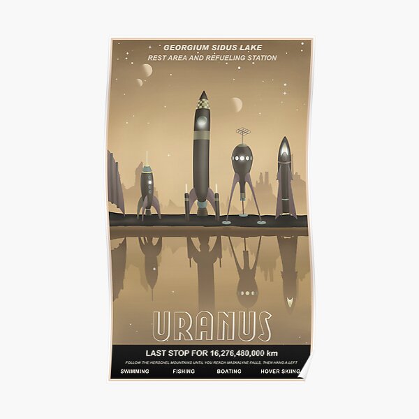Uranus Travel Poster Poster