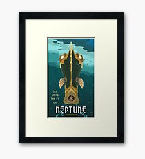 Neptune Travel Poster Framed Print
