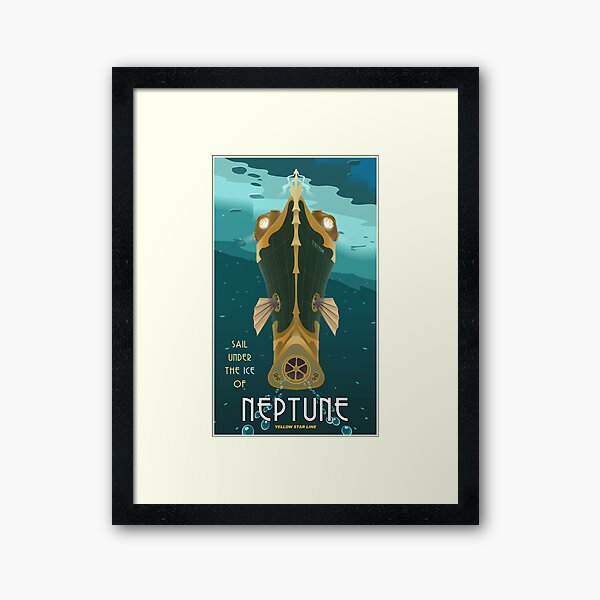 Aperçu de l'œuvre Affiche de voyage de Neptune créée et vendue par stevethomasart.