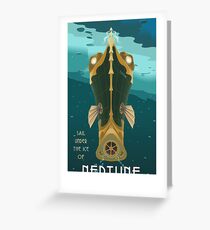 Neptune Travel Poster Greeting Card