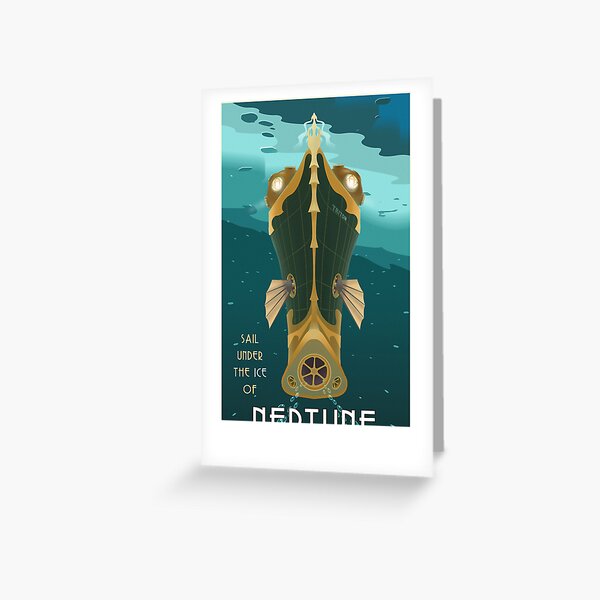 Item preview, Neptune Travel Poster designed and sold by stevethomasart.