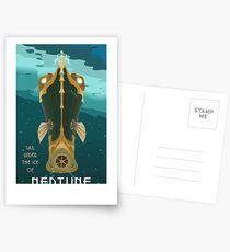 Neptune Travel Poster Postcards