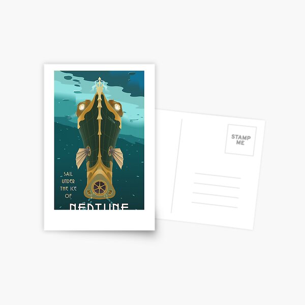 Item preview, Neptune Travel Poster designed and sold by stevethomasart.
