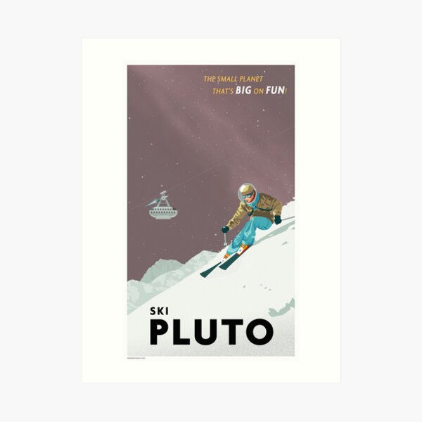 Pluto Travel Poster Art Print