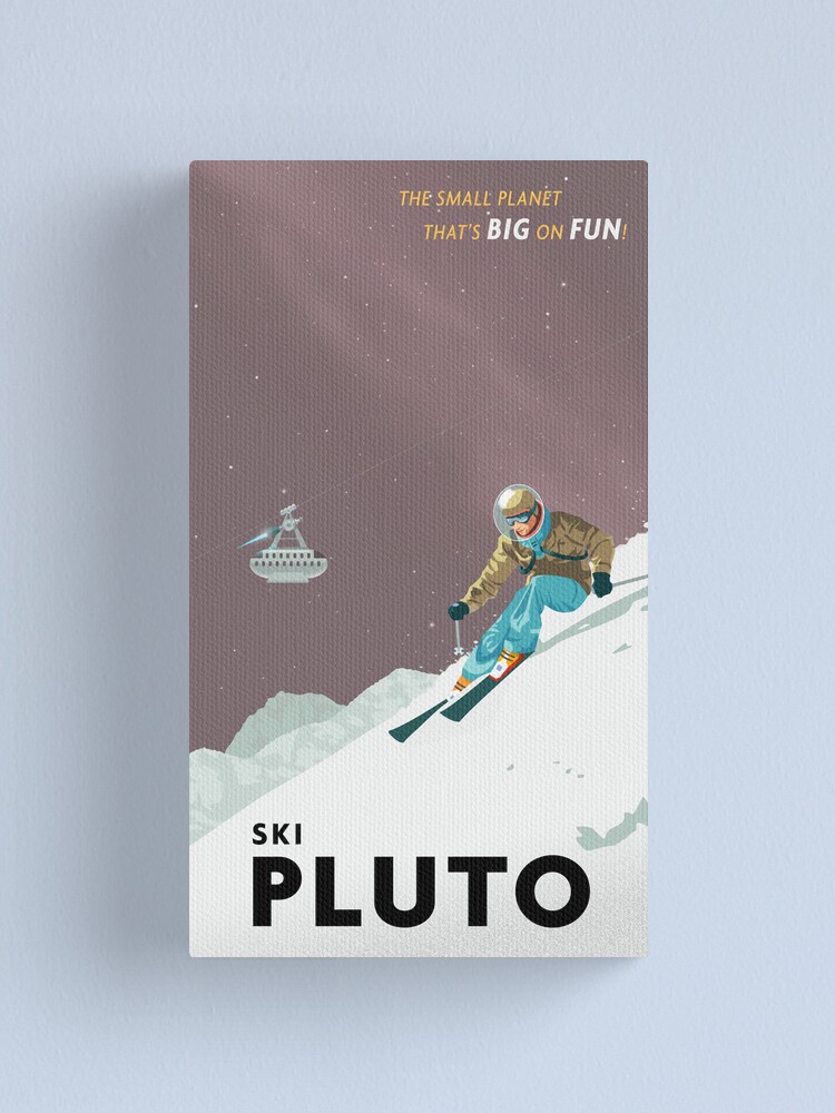 Alternate view of Pluto Travel Poster Canvas Print