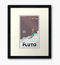 Pluto Travel Poster Framed Print