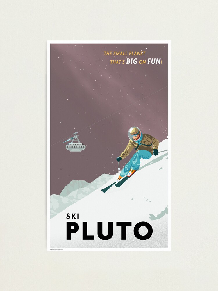 Alternate view of Pluto Travel Poster Photographic Print