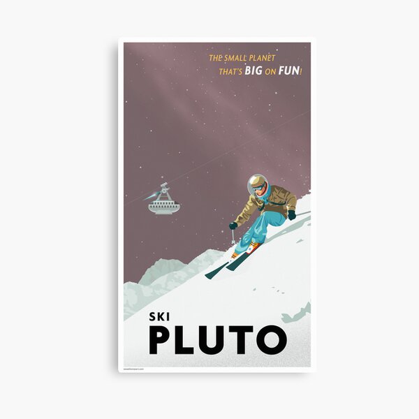 Pluto Travel Poster Canvas Print
