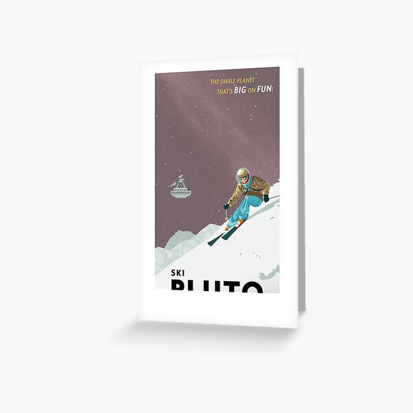 Pluto Travel Poster Greeting Card