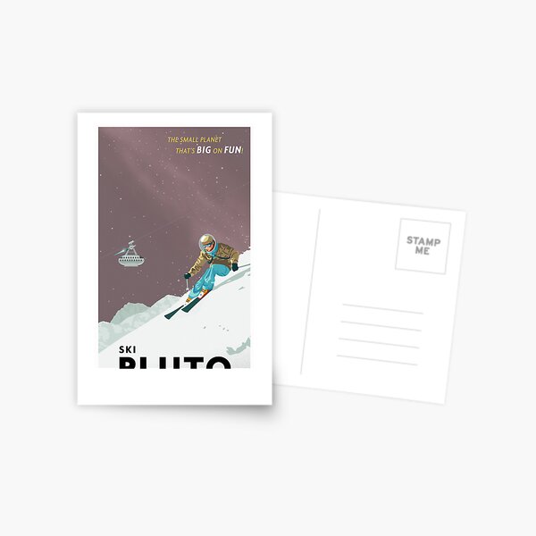 Pluto Travel Poster Postcard