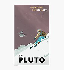 Pluto Travel Poster Photographic Print