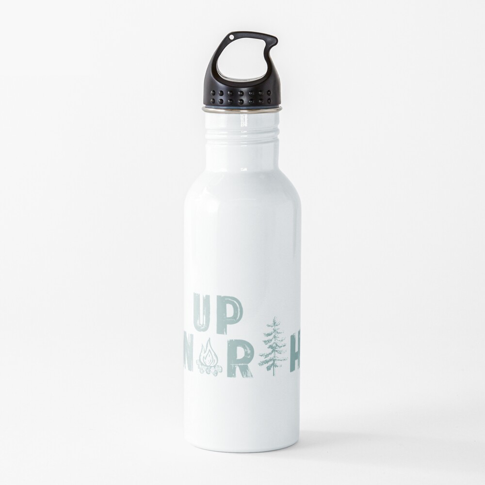 Campfires Up North in the Woods Water Bottle