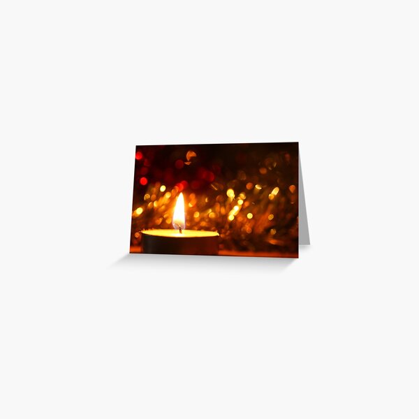 Candle Sparkle Greeting Card