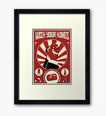 Wash Your Hands Framed Print