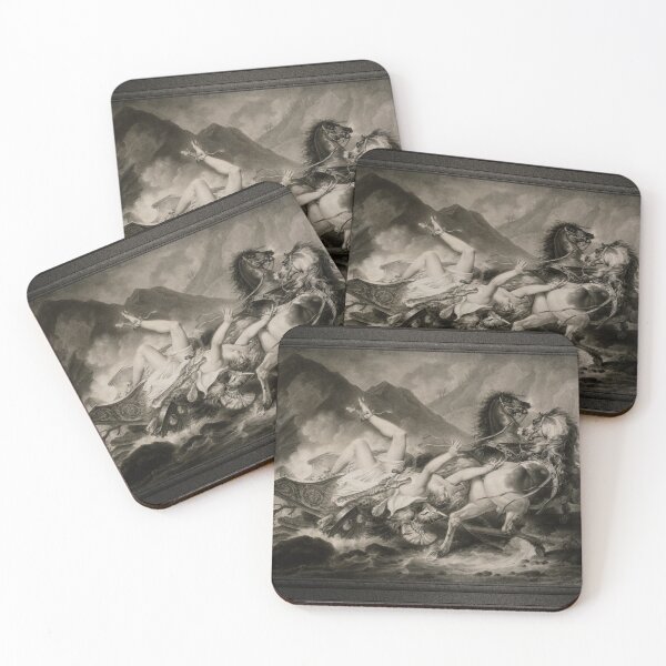 Item preview, Death of Hippolytos by Carle Vernet Old Masters Reproduction Illustration designed and sold by Xzendor7 Digital Art Creations.