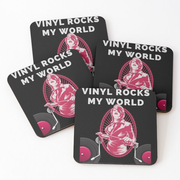 Item preview, Vinyl Rocks My World White Text designed and sold by TWMBDesigns.