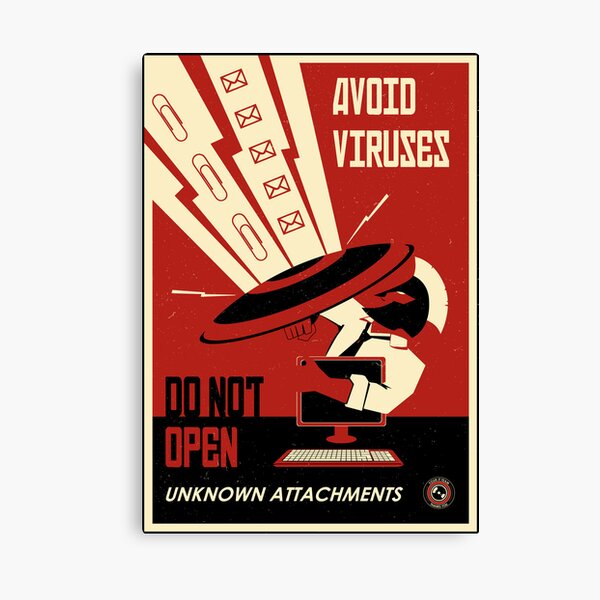 Avoid Downloads Canvas Print