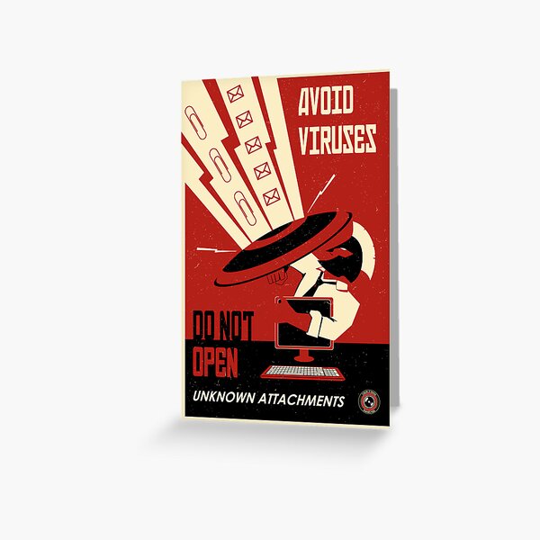 Avoid Downloads Greeting Card