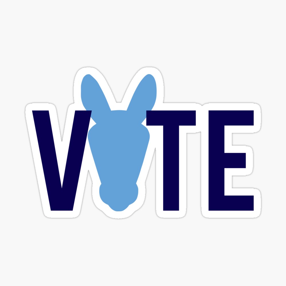 Abstimmung Wahl Des Demokraten Mit Dem Esel Logo Poster Von Donkeymerch Redbubble