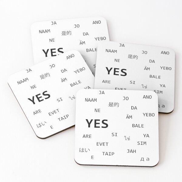 Item preview, YES - in many languages designed and sold by Claudia-Evans.