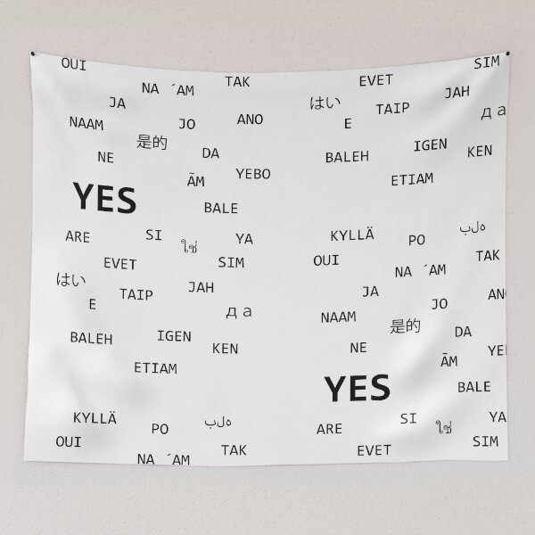 Item preview, YES - in many languages designed and sold by Claudia-Evans.