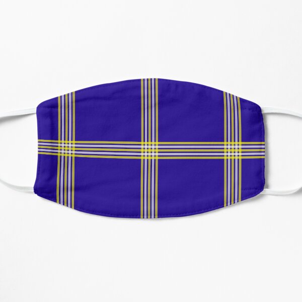 Navy Blue Yellow Stripes Mask