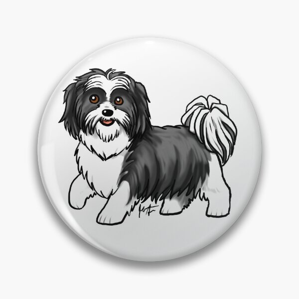 Item preview, Dog - Shih Tzu - Double Colored Black and White designed and sold by Jennifer Stolzer.