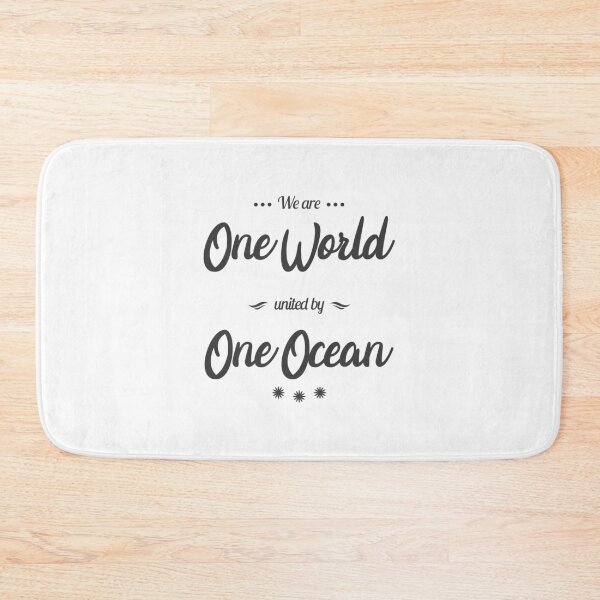 Item preview, One Ocean Dark Text designed and sold by finsandflukes.