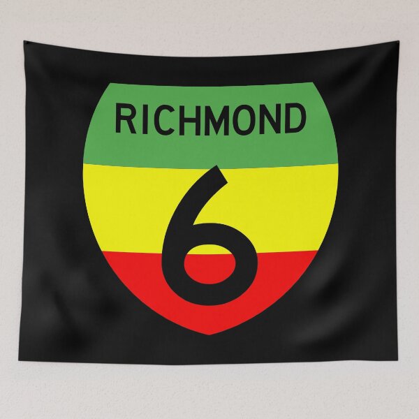 Item preview, State Highway 6 Richmond in Rasta colours designed and sold by Kiwidom.