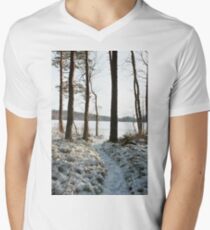 Store Mosse in the winter Men's V-Neck T-Shirt