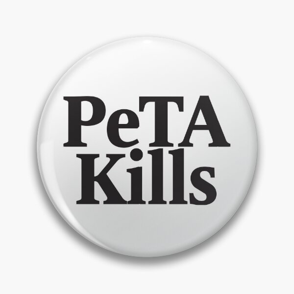 Item preview, PeTA Kills Sticker designed and sold by finsandflukes.