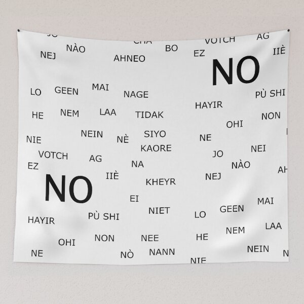 Item preview, NO - in many languages designed and sold by Claudia-Evans.