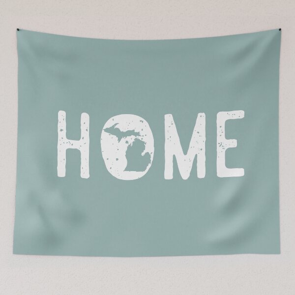 Item preview, Michigan is HOME, MI Home State in the Midwest designed and sold by GreatLakesLocal.