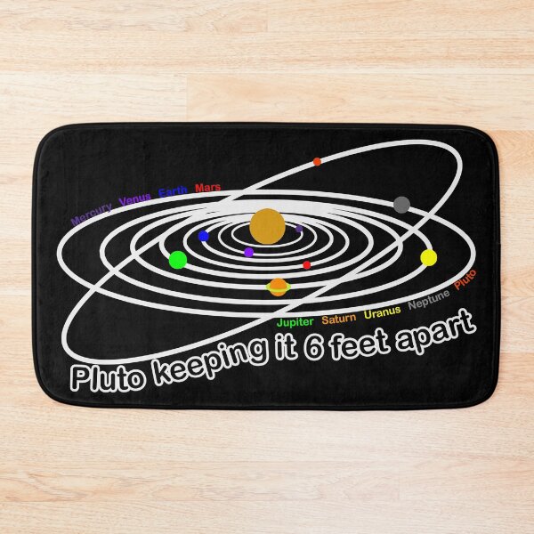 Item preview, Planets Solar System Pluto Keeping It 6 Feet Apart designed and sold by everyspender.