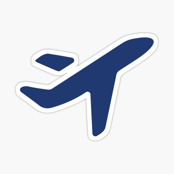 Jess.Travel Plane solo logo Sticker