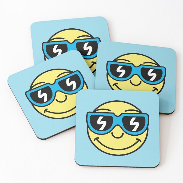 Item preview, Cool Smiley (blue) designed and sold by SteveOramA.