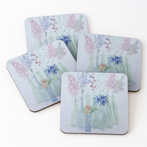Item preview, Soda Bottles and Flowers    Delphinium  Foxgloves  designed and sold by monpetitbijou.
