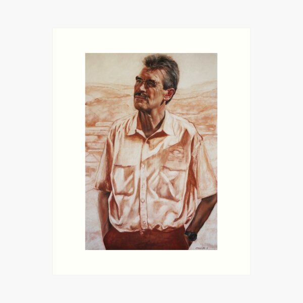 Jim: Oil on Linen: 90x60cm Art Print