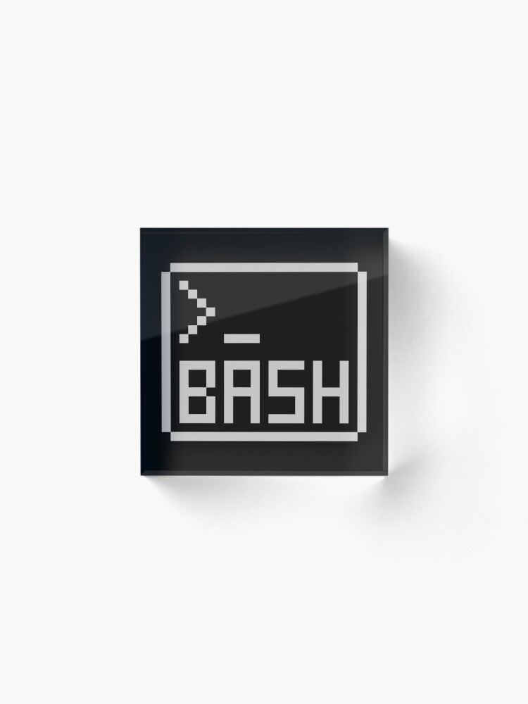 Bash Shell Pixel Drawing For Command Line Hackers Acrylic Block For Sale By Ramiro Redbubble