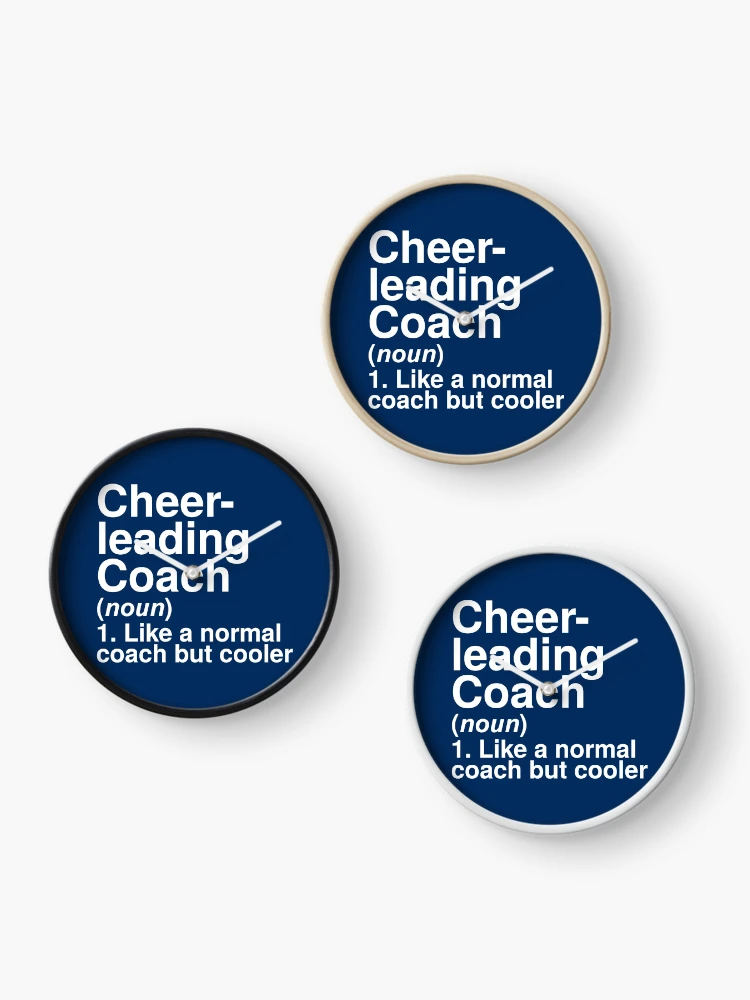 Thumbnail 3 of 4, Clock, Cheer Coach designed and sold by ItsMeRuva.