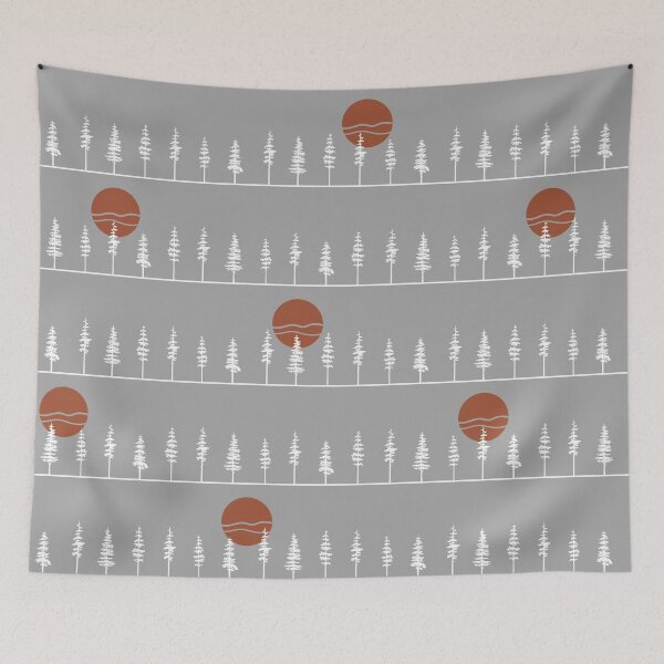 Item preview, Pine Tree Forest Sunset designed and sold by GreatLakesLocal.