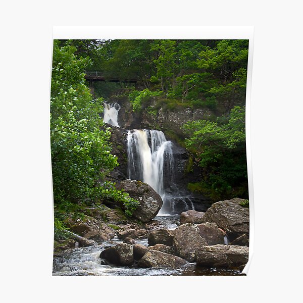Inversnaid Falls, Trossachs , Scotland Poster